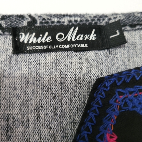 White Mark Boho Chic Paisley Super Soft Dress Size L - Picture 5 of 8